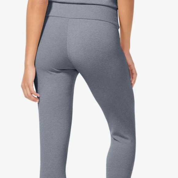 NEW Tommy John Women's SZ XL Waffle Long Loungewear Leggings Quiet Shade - Picture 4 of 4